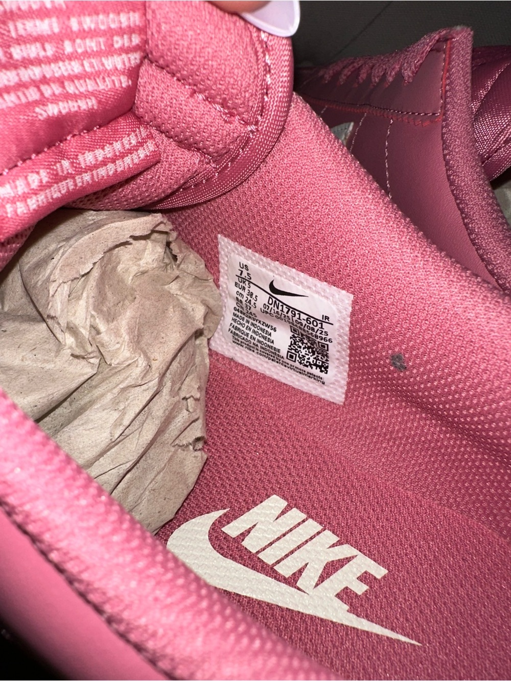 Pink Nike Cortez Sneakers - Picture 4 of 6